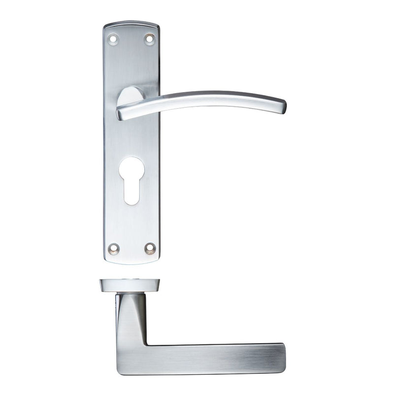 Toledo Lever Euro Lock (47.5mm Centres) On Backplate 170mm x 40mm