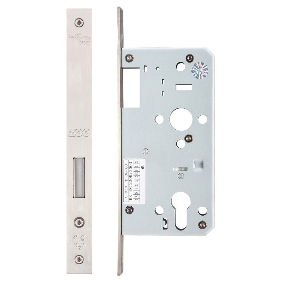 DIN Euro Deadlock - Backset 55mm