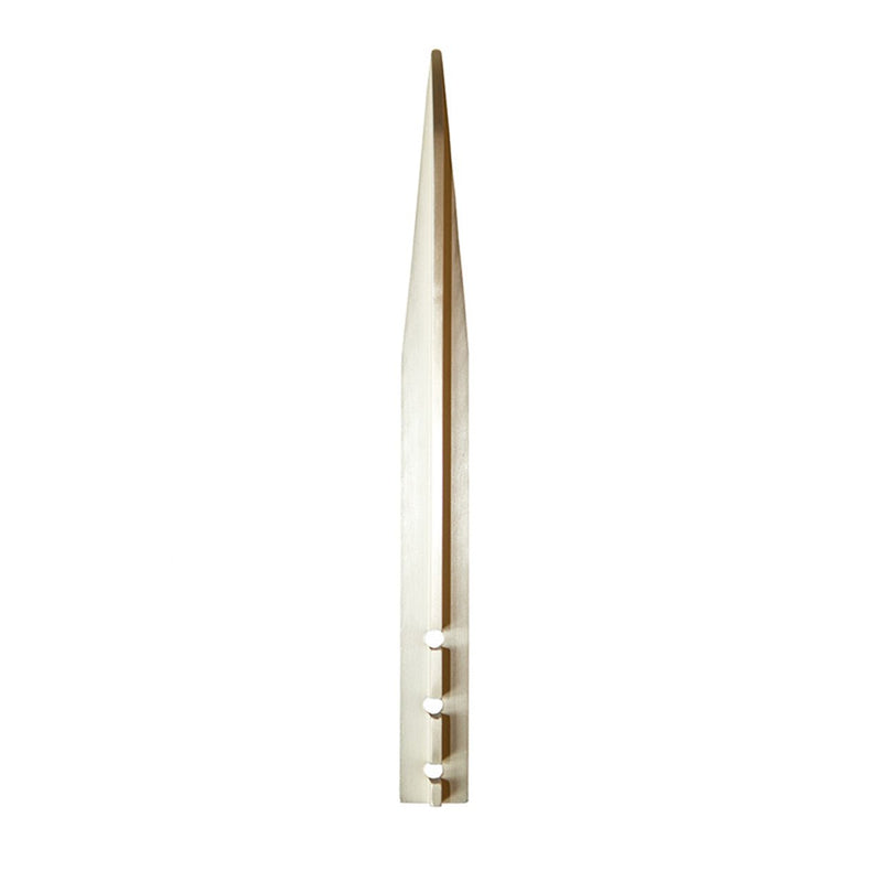 Zoo Hardware Extended Arm To Suit Double Rebated Door Selector - 152mm in a sleek, elongated design, featuring three mounting holes for installation. The durable construction ensures functionality for double rebated doors.