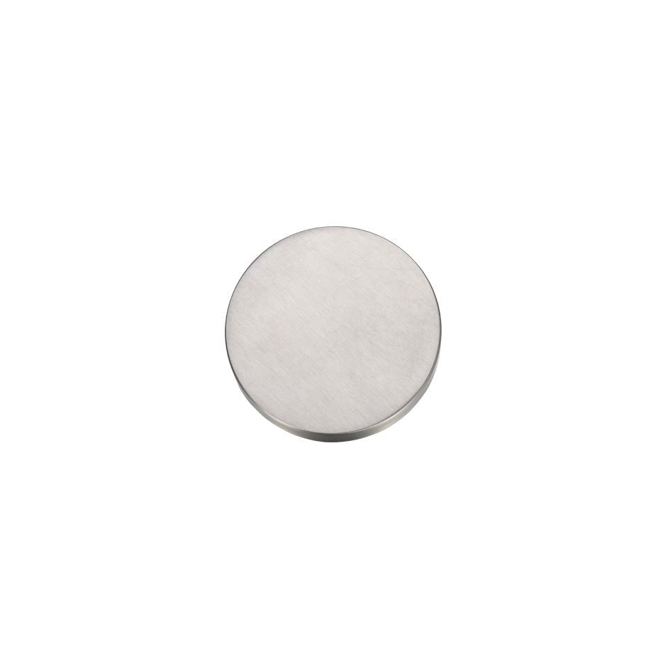 Zoo Hardware Blank Profile Escutcheon - Pairs, circular in shape and finished in brushed stainless steel. The escutcheon is designed for covering unneeded holes in doors or frames.