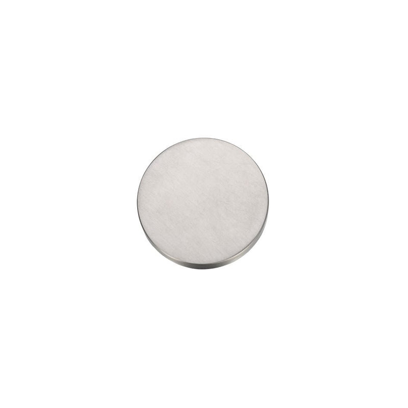 Zoo Hardware Blank Profile Escutcheon - Pairs, circular in shape and finished in brushed stainless steel. The escutcheon is designed for covering unneeded holes in doors or frames.