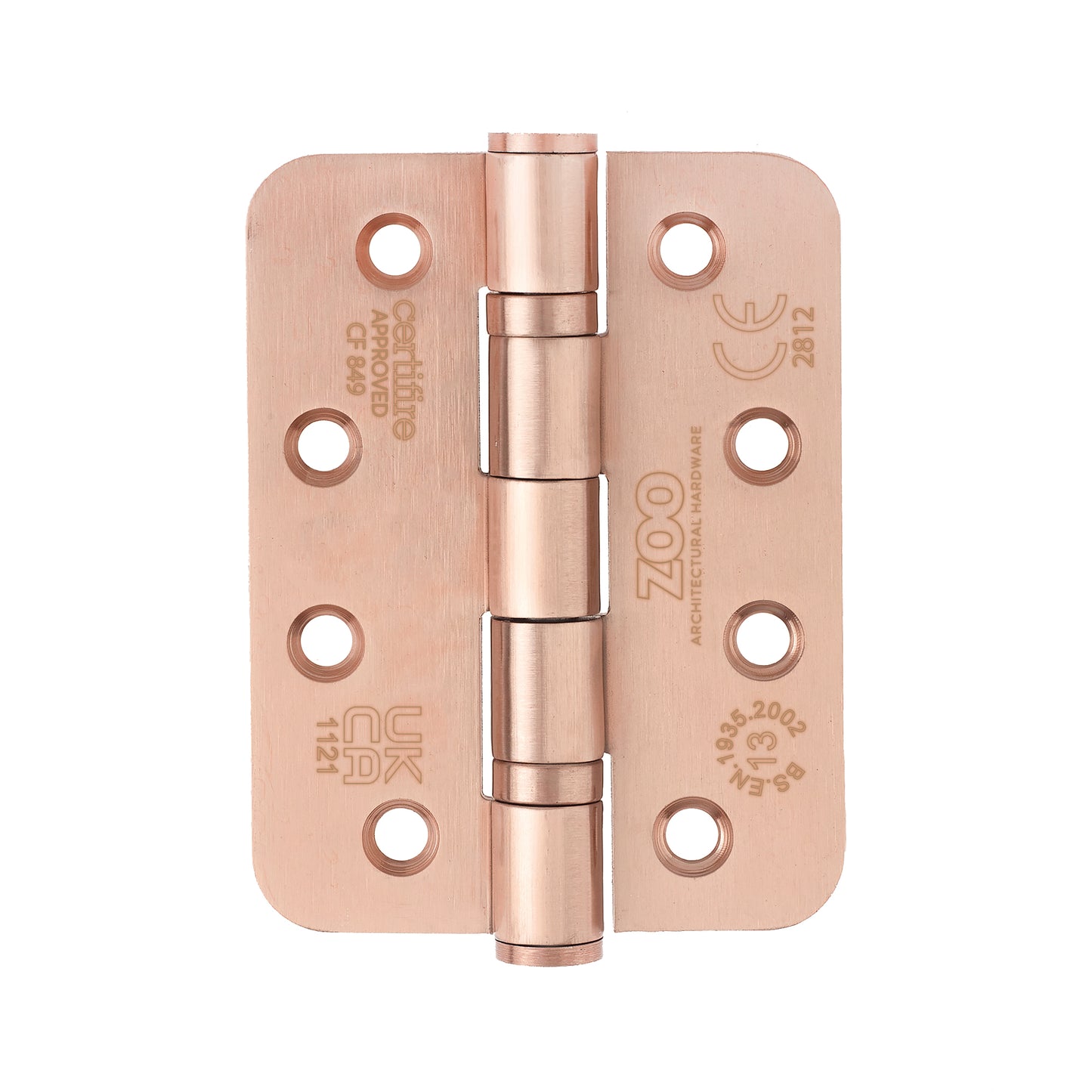 Grade 13 Hinges - Ball Bearing 102mm x 76mm x 3mm Radius Corner