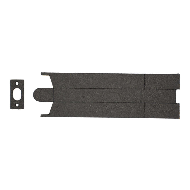 2mm Flush Bolt Intumescent to suit ZAS02 and ZAS03 - 3 Sided - Graphite