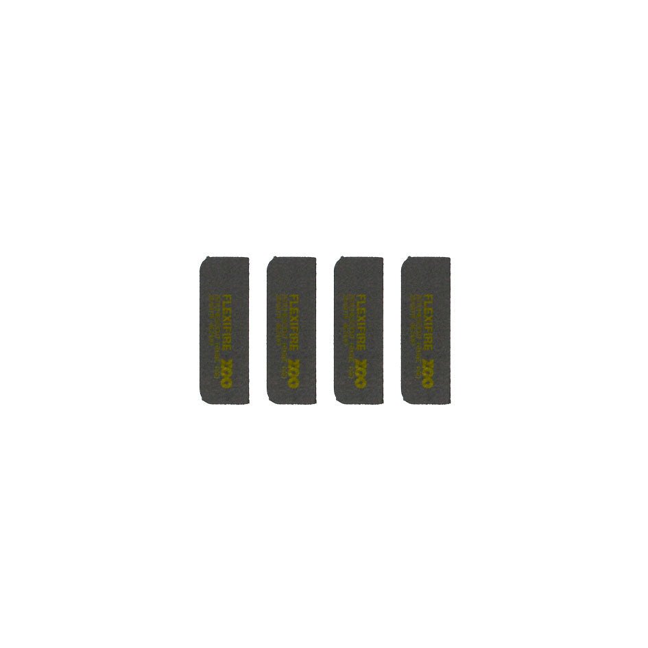 Zoo Hardware 1mm 75mm x 25mm Intumescent pads for ZHSS232/ZHSS7667 hinges in graphite color, featuring four pads per pack designed for fire safety.