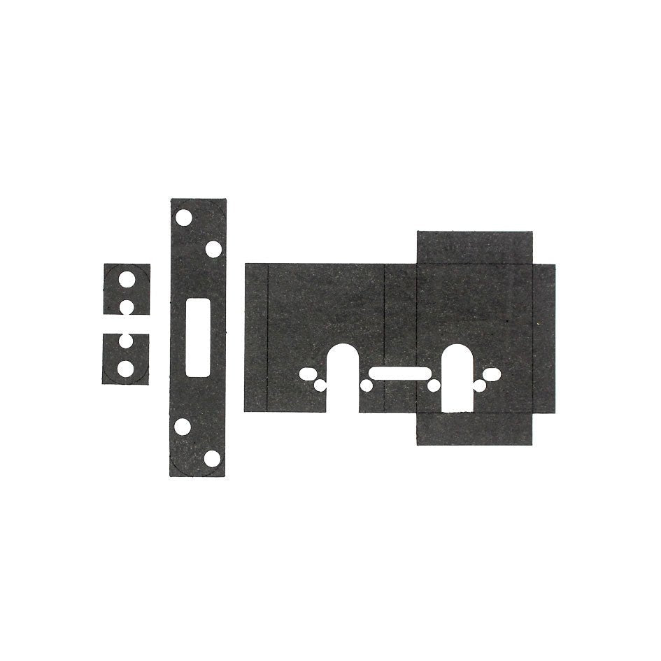 Zoo Hardware Universal Deadlock Intumescent to suit ZUKD in graphite color, comprised of multiple intumescent strips designed for fire safety applications.