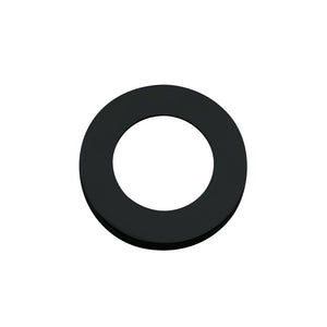 Zoo Hardware Spare ZPZ Screw On Outer Roses in black, consisting of two circular cover pieces designed to be used with screw-on fixtures.