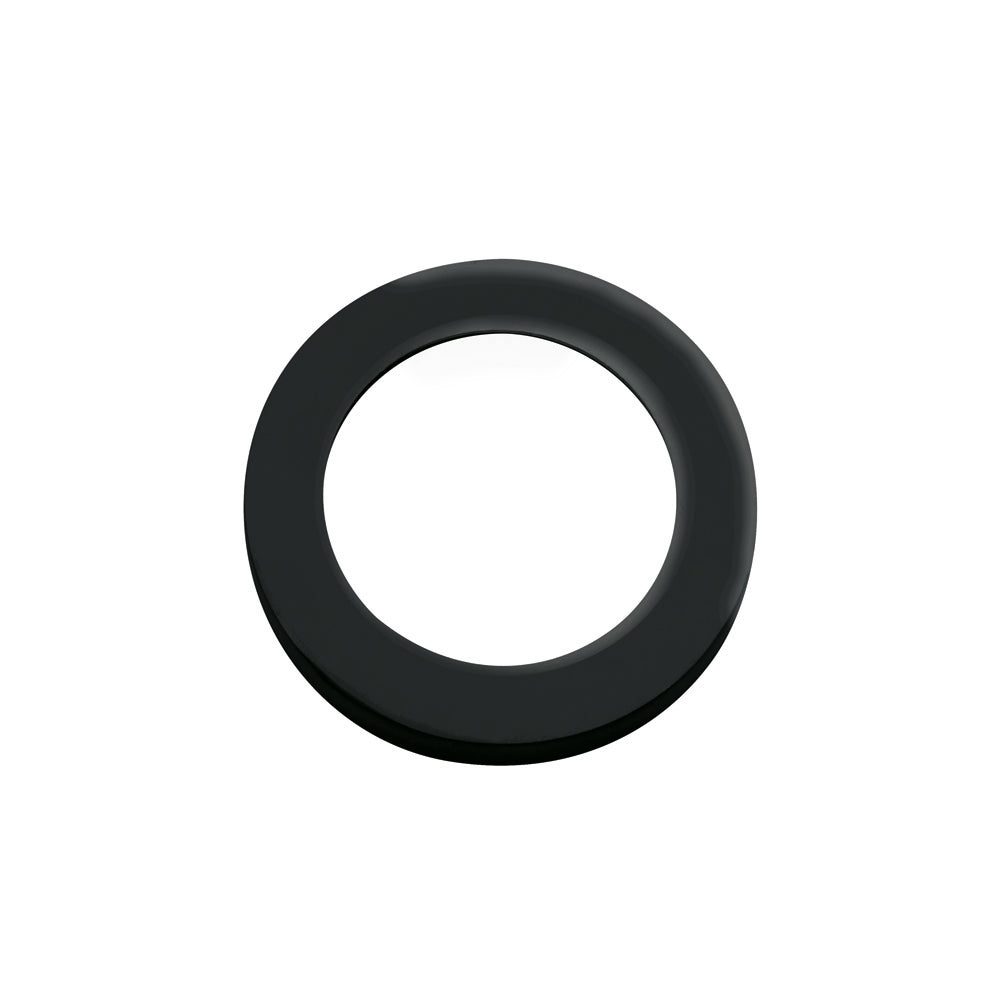 Zoo Hardware ZPZ Spare Rose Pack to Suit Turn & Release and ESC, featuring a round black design with a smooth finish, suitable for door hardware applications.