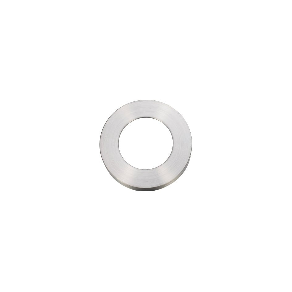 Zoo Hardware Rose Pack includes 2 screw-on roses, designed for use with SS304 fittings in sizes 19mm, 22mm, and 30mm, featuring a circular stainless steel design with a brushed finish.
