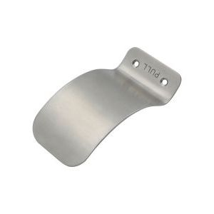 Hands-Free Pull Face Fixed Side - Pressed Body Satin Stainless Steel
