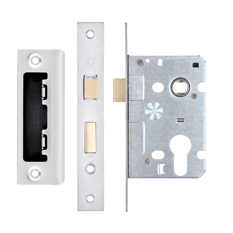 Euro Profile Mortice Sashlock, 64mm - 47.5mm Centres, Square