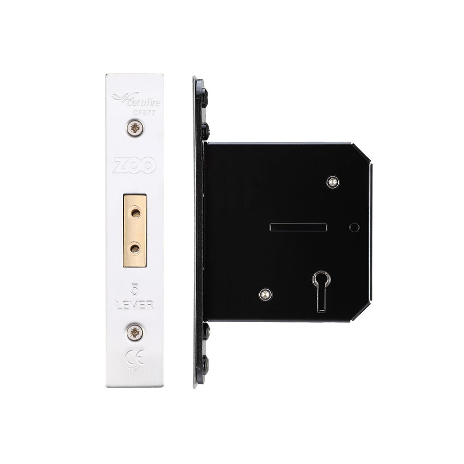 5 Lever Dead Lock - 76mm C/W Forend and Strike