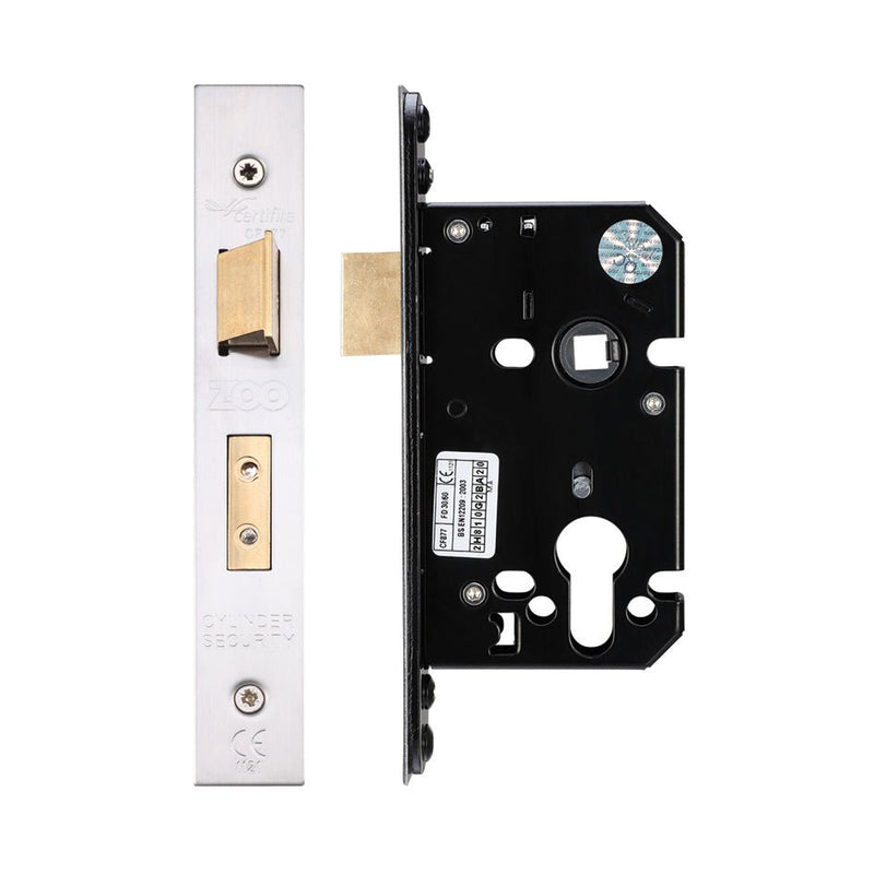 Euro Profile Sashlock 64mm Satin Stainless Love Handles uk