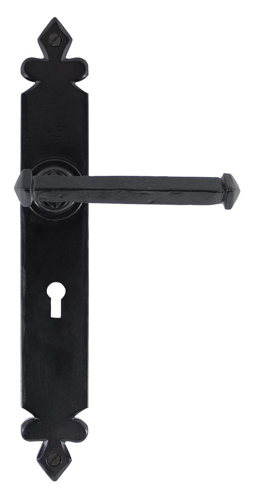 Black Tudor Lever Lock Set.