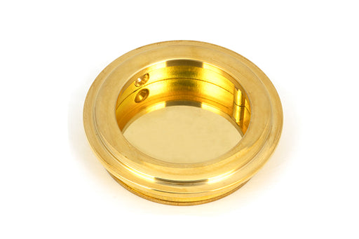 Polished Brass  Art Deco Round Pull.