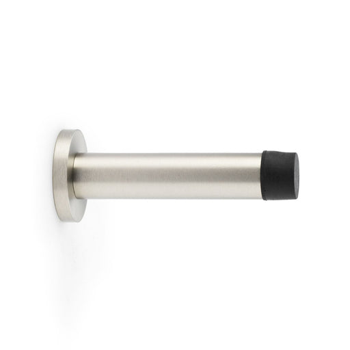 AW - Cylinder Projection Door Stop on Rose - Satin Nickel
