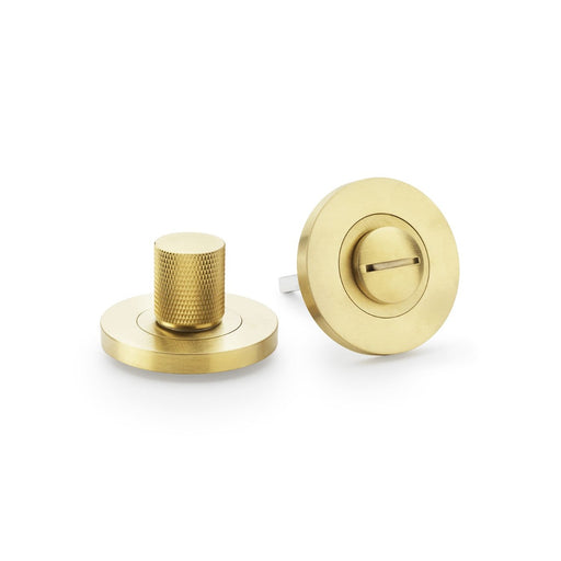 AW Knurled Thumbturn and Release - PVD Satin Brass