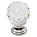 FTD CRYSTAL FACETED KNOB with FINISHED BASE 40mm