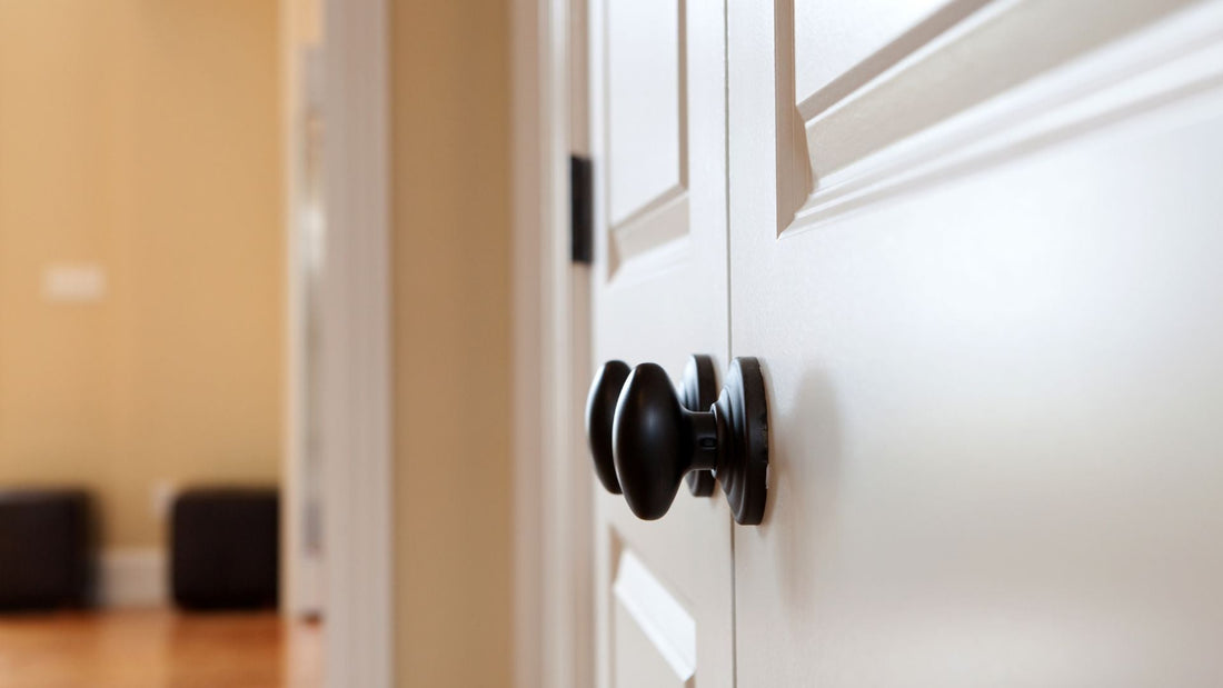 How to Style Black Door Knobs in a Neutral Interior