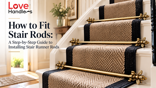 How to fit stair rods to a stair runner