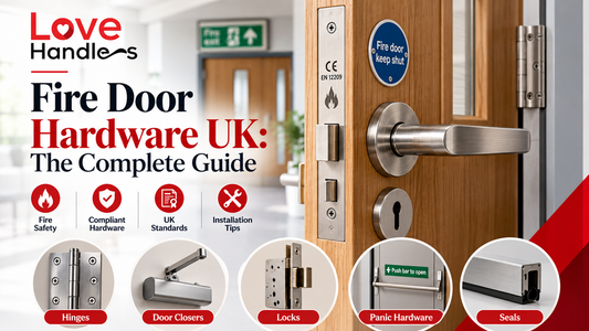 Fire door hardware UK complete guide with fire door handles, hinges, locks, door closer and panic hardware