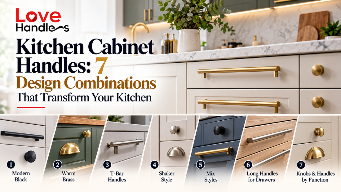 Kitchen Cabinet Handles: 7 Design Combinations That Transform Your Kitchen