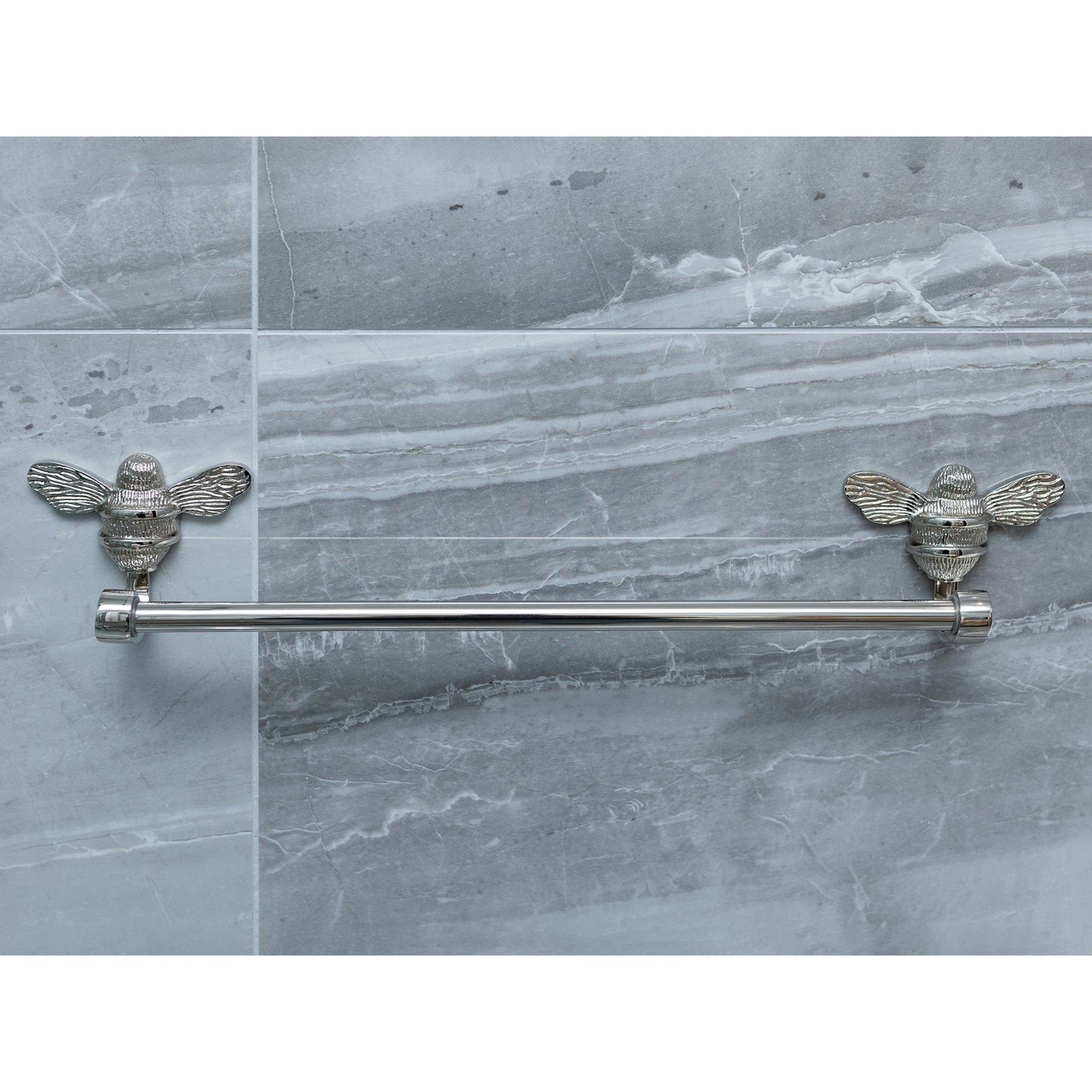 Brass bee Towel Rail with Bee - Brass bee