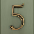 Premium Floating Engraved House Numbers in Heritage Finish 0-9
