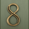 Premium Floating Engraved House Numbers in Heritage Finish 0-9