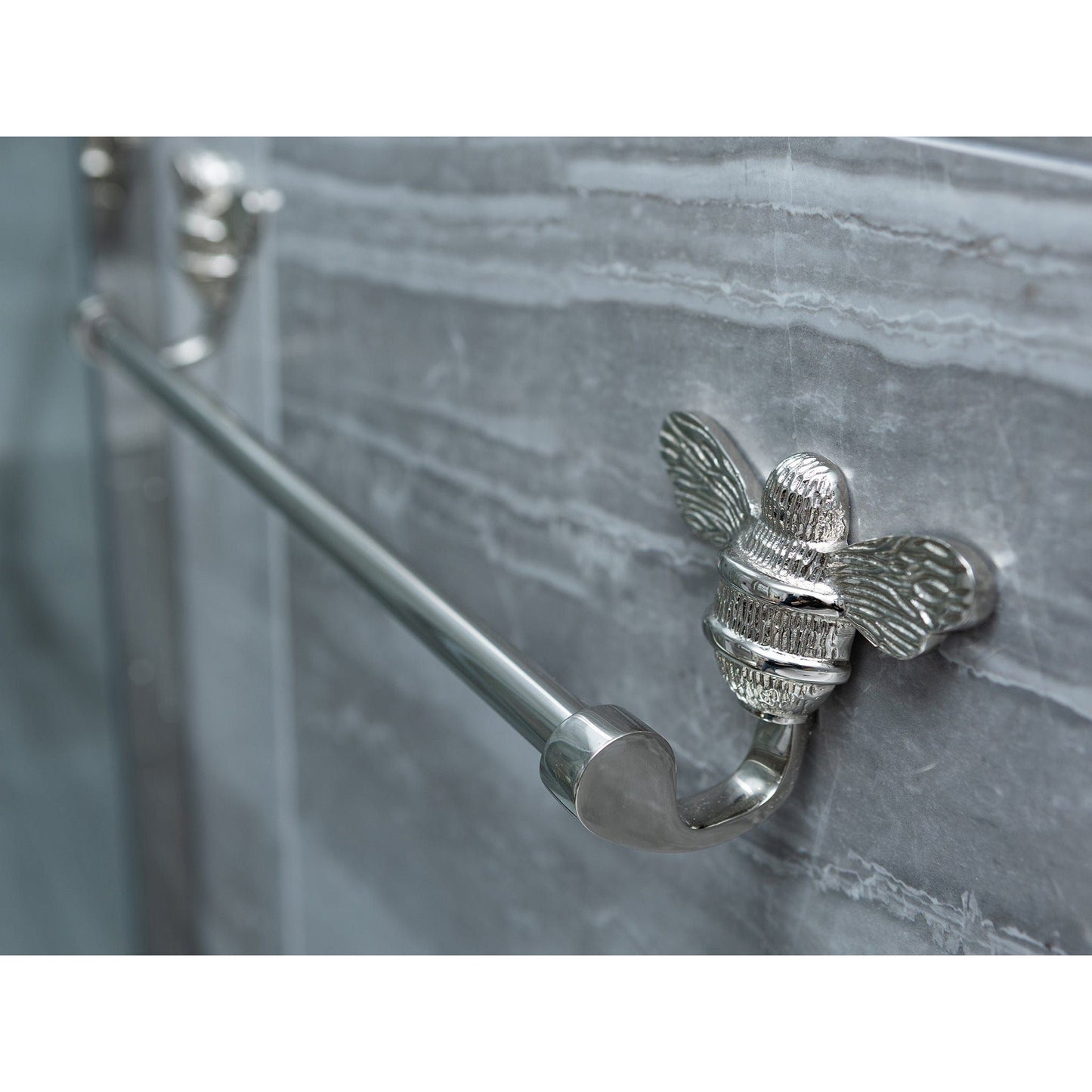 Brass bee Towel Rail with Bee - Brass bee