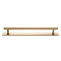 Solid Brass Straight Knurled Kitchen Pull Handles & Knobs - Satin Brass Finish