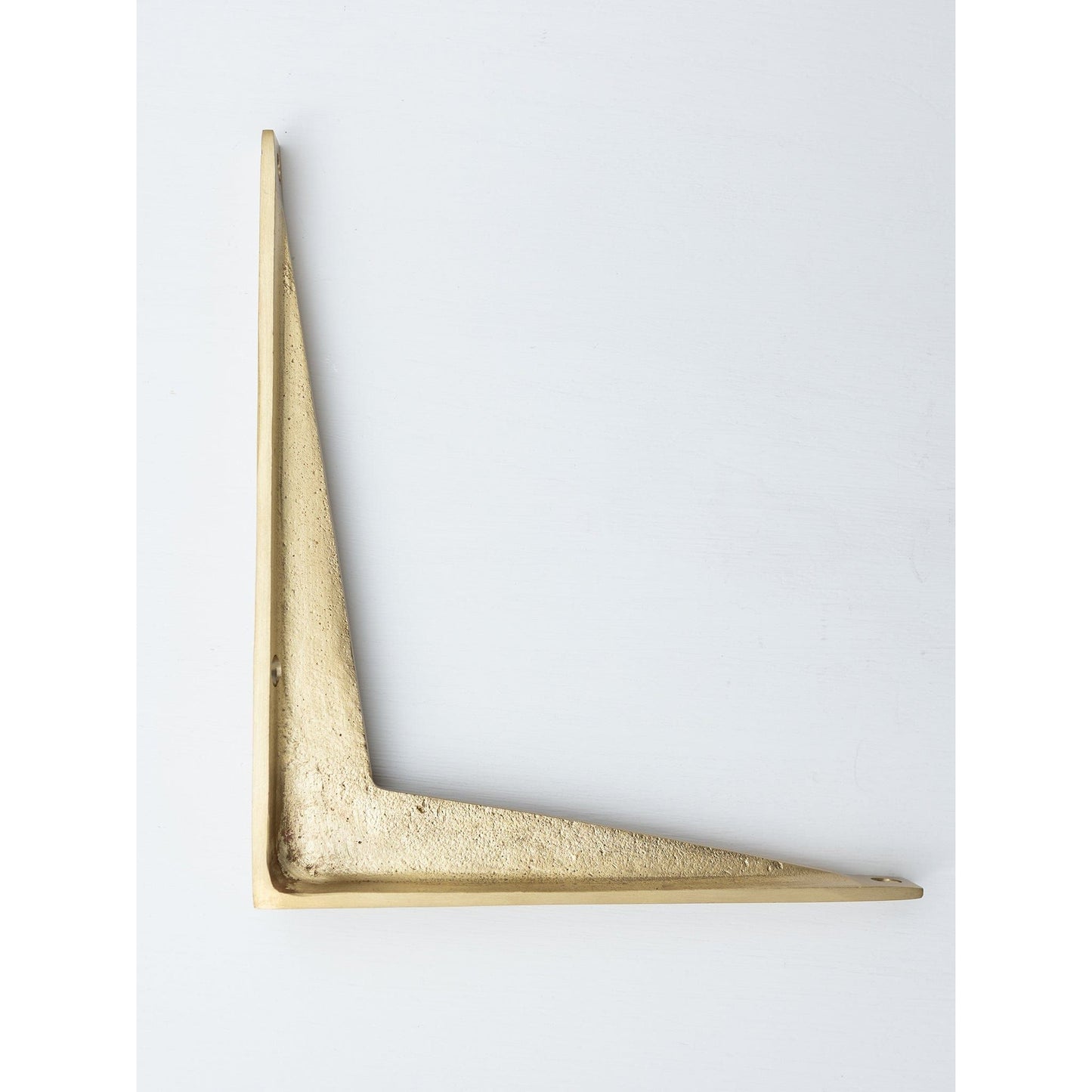 Satin Brass Shelf Brackets - Heavy Duty Solid Brass - Brass bee