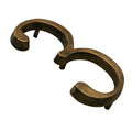 Brass Bee Floating House Number 5 — Heritage Finish