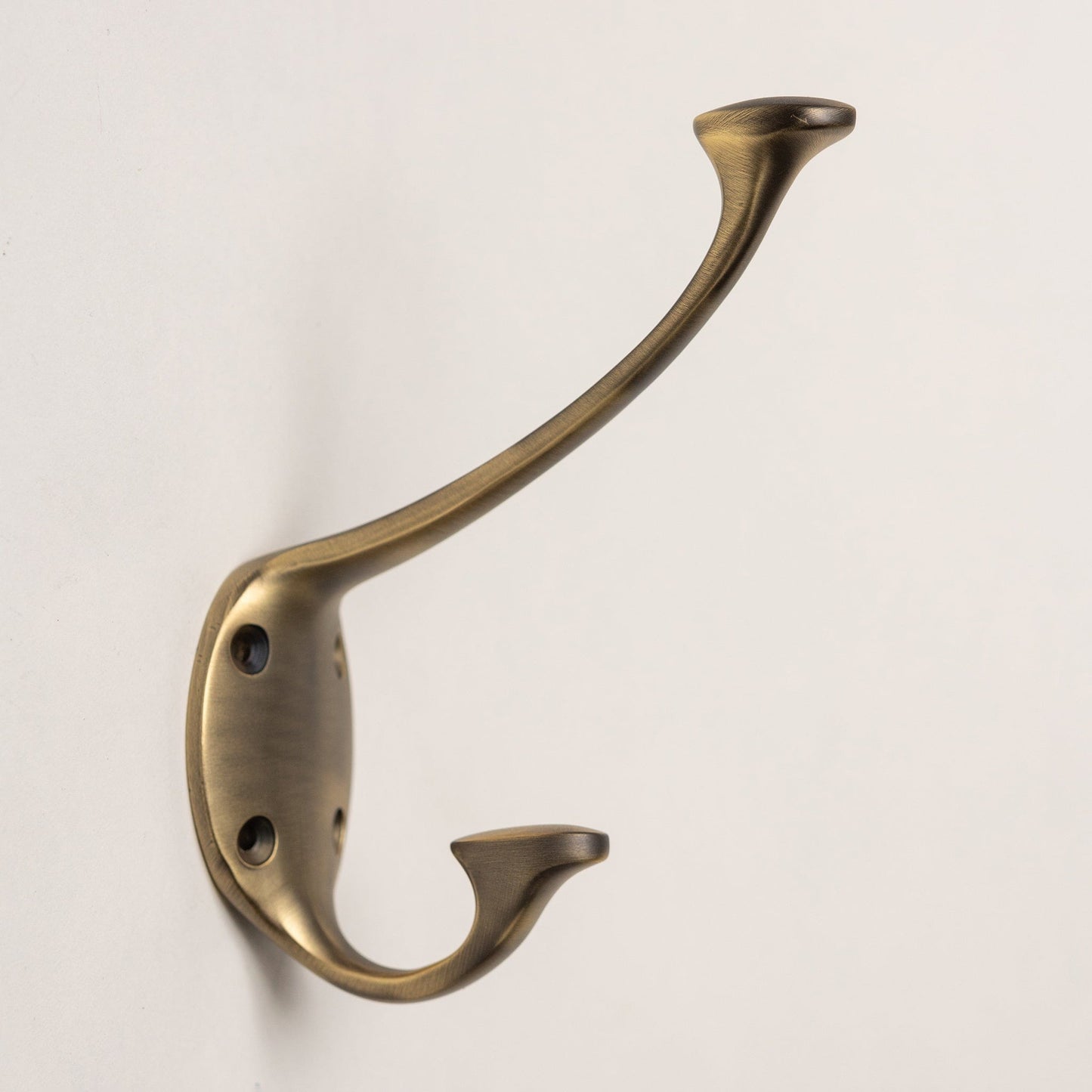 Solid Brass Signature Coat Hook – Antique Brass Finish