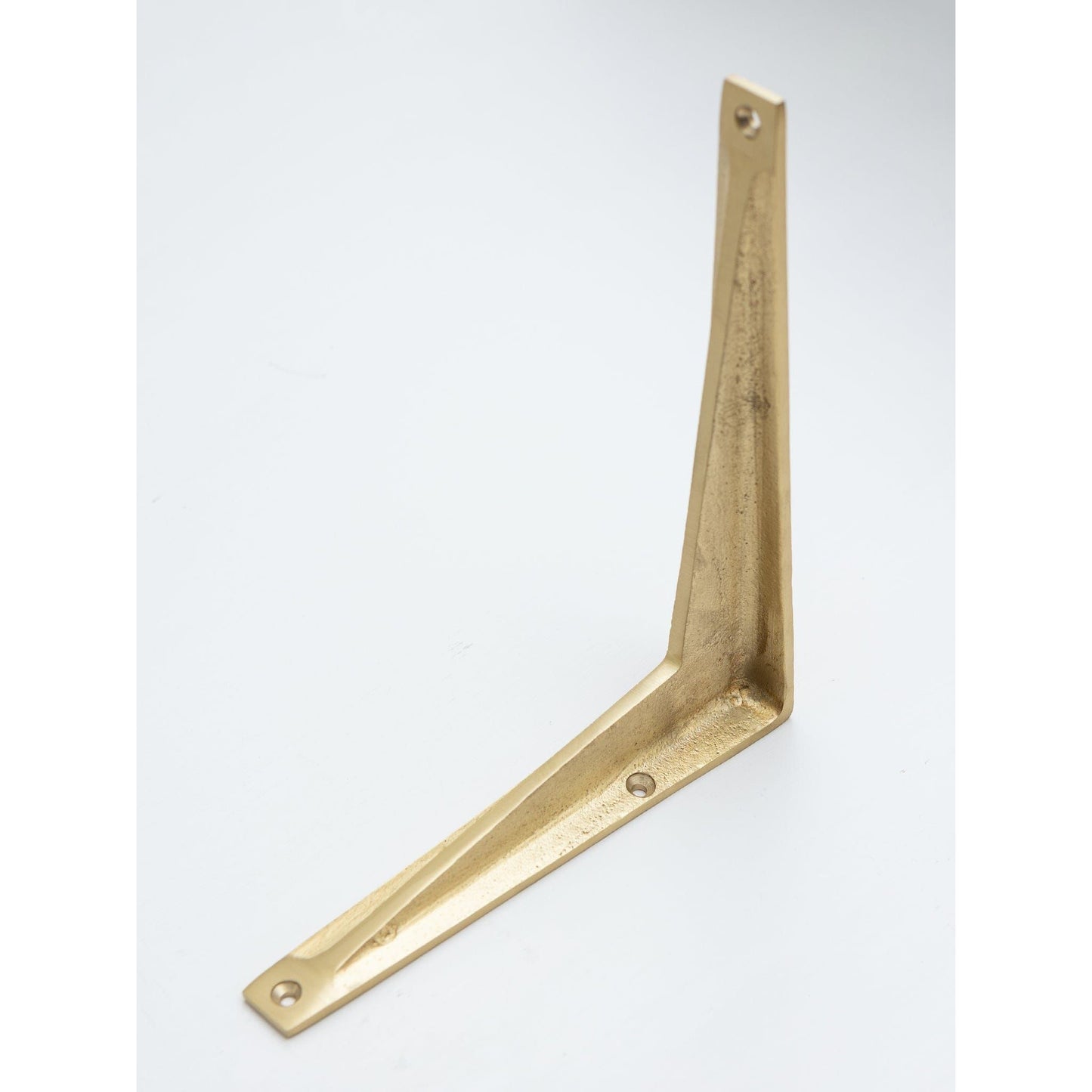 Satin Brass Shelf Brackets - Heavy Duty Solid Brass - Brass bee