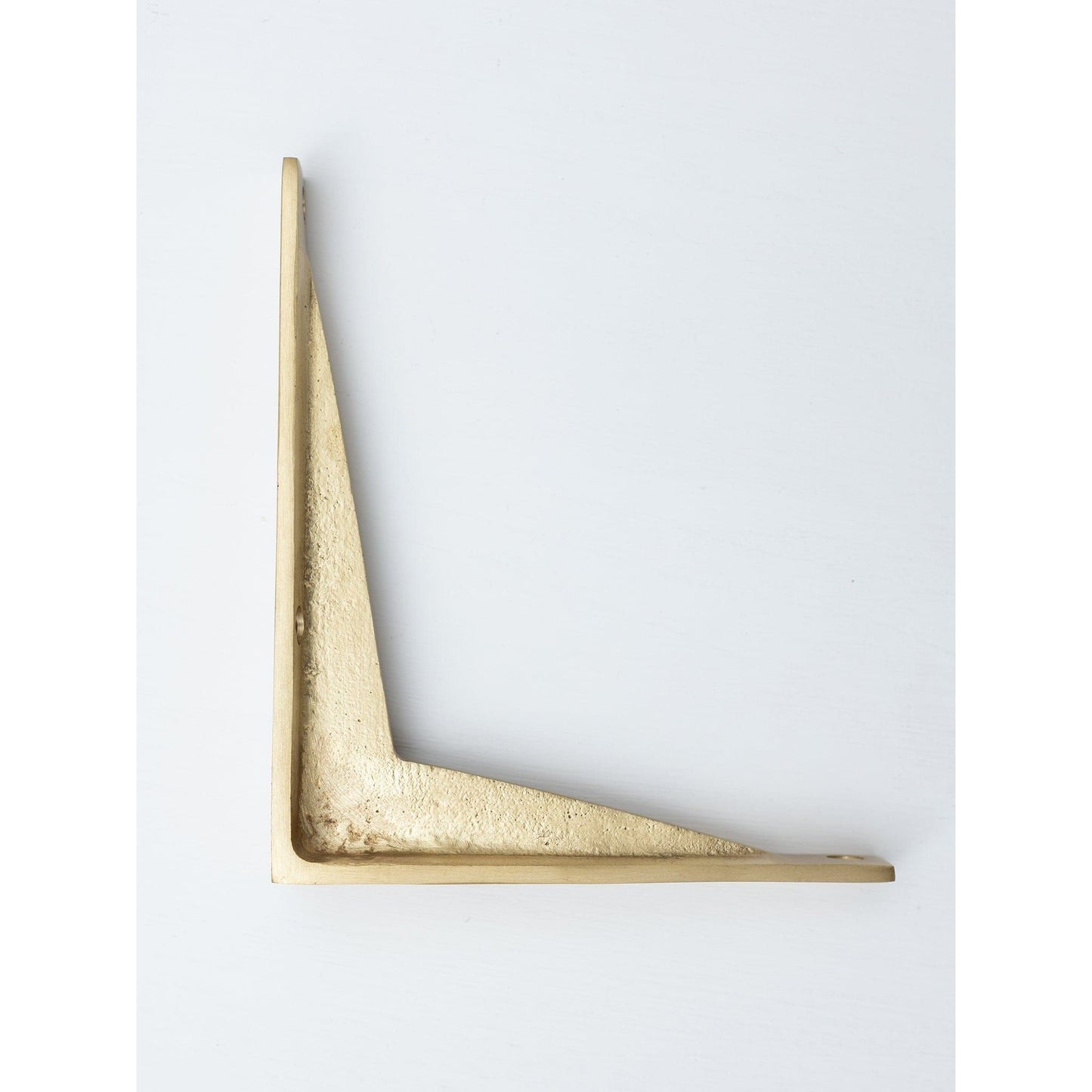 Satin Brass Shelf Brackets - Heavy Duty Solid Brass - Brass bee