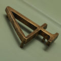 Brass Bee Floating House Number 5 — Heritage Finish
