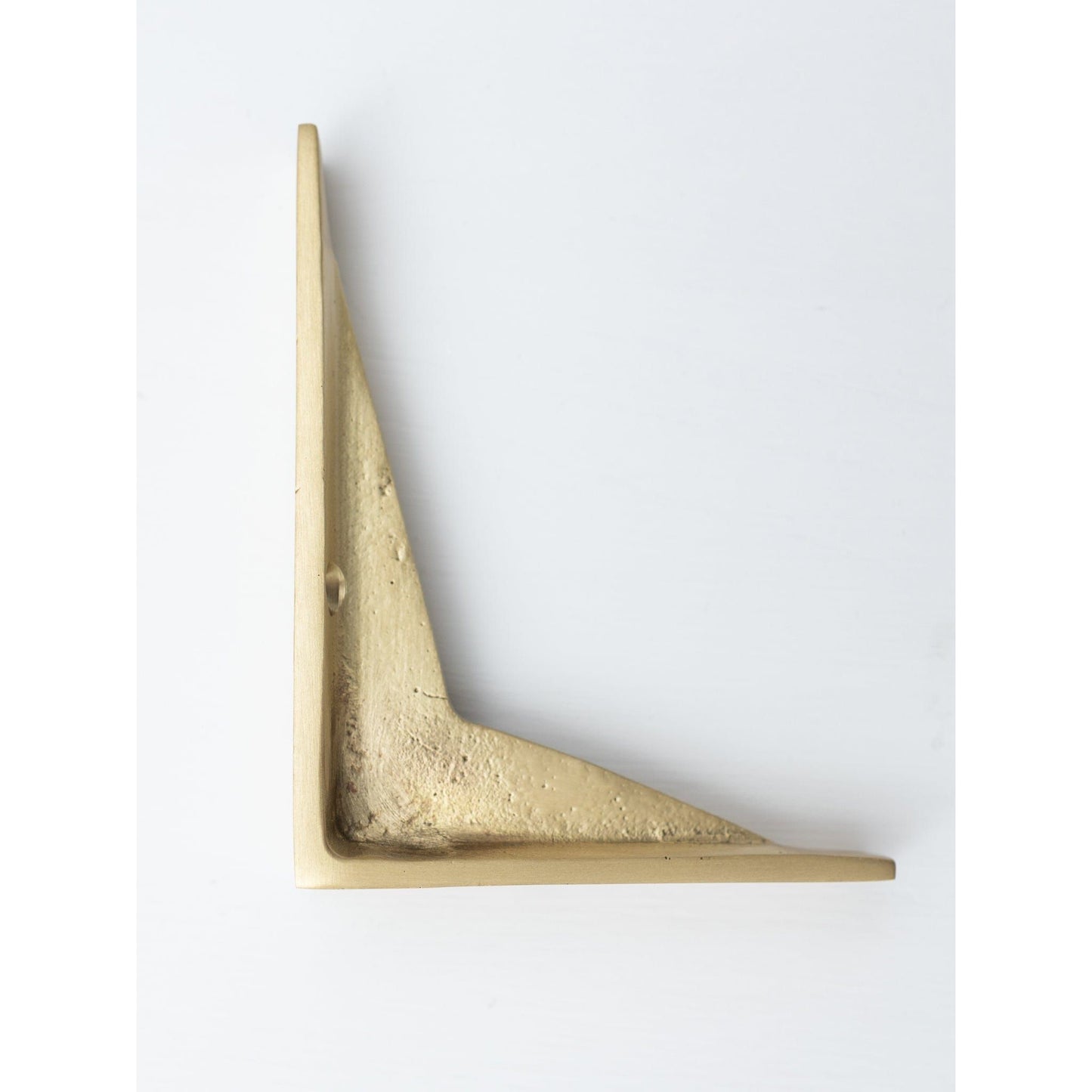 Satin Brass Shelf Brackets - Heavy Duty Solid Brass - Brass bee