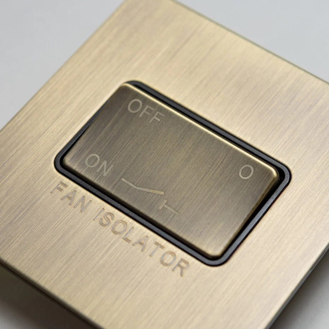 Antique Brass Switches and Sockets - Straight Knurled Design