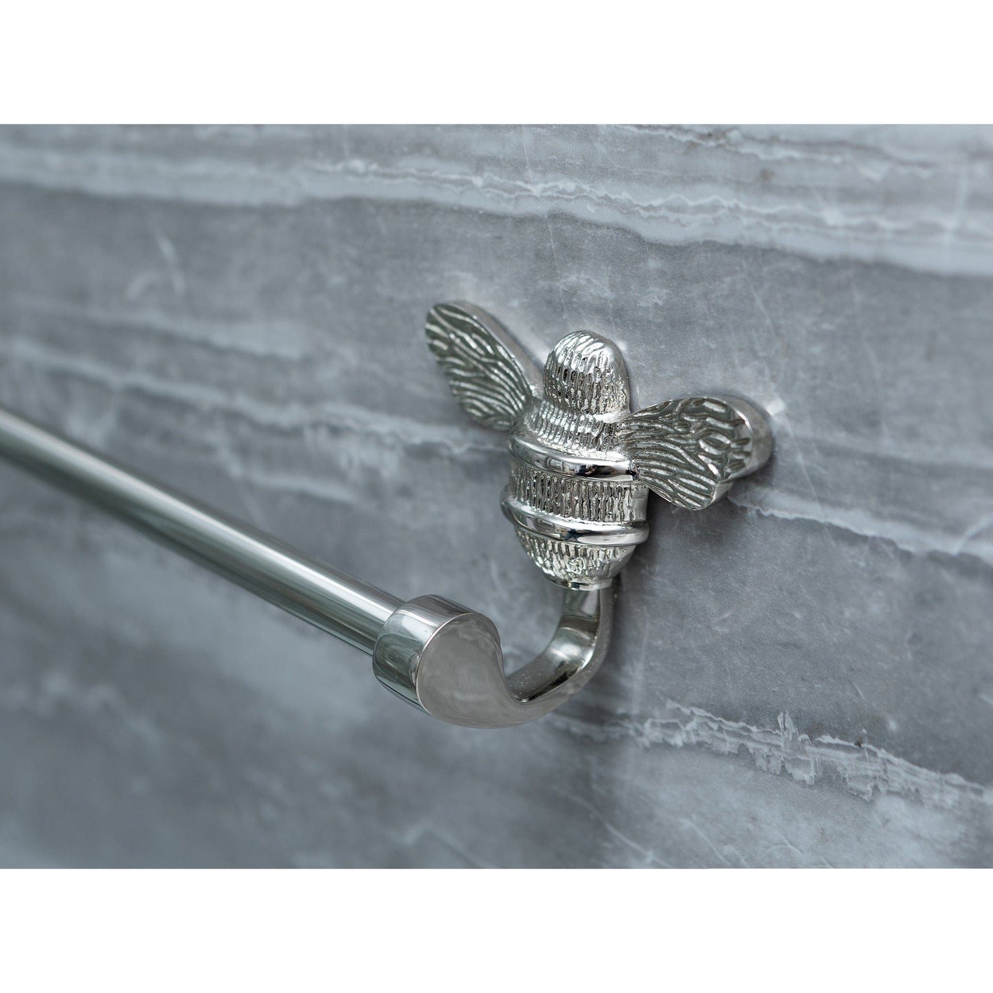 Brass bee Towel Rail with Bee - Brass bee