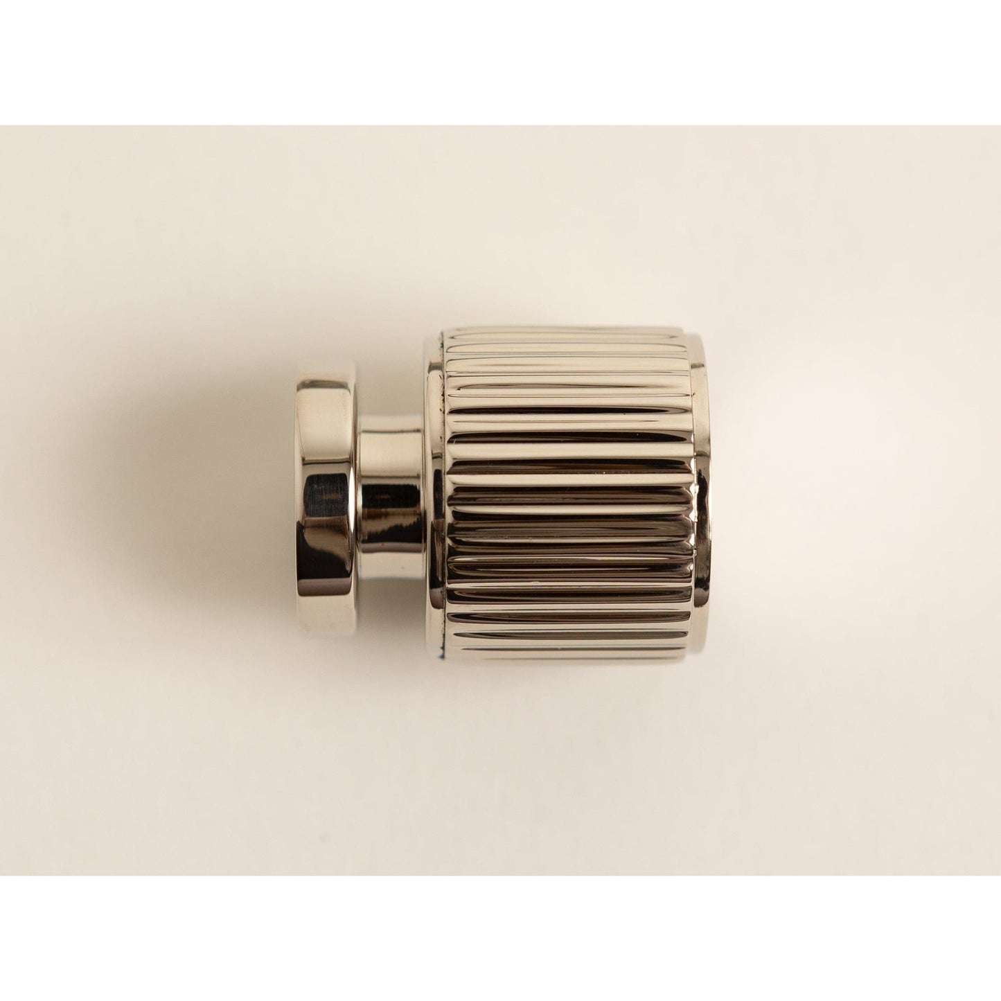 Solid Brass Staright Knurled Kitchen Pull Handles & Knobs - Polished Nickel Finish - Brass bee