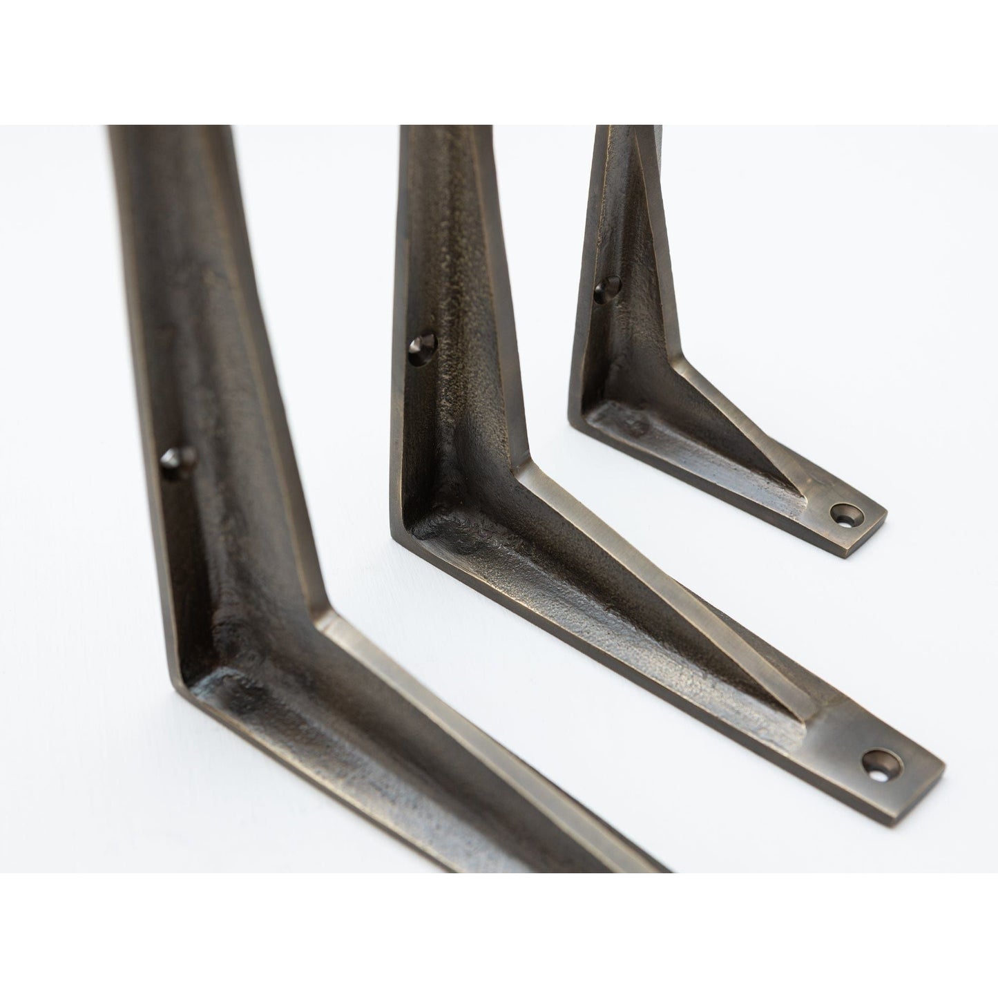 Antique Brass Shelf Brackets - Heavy Duty Solid Brass - Brass bee