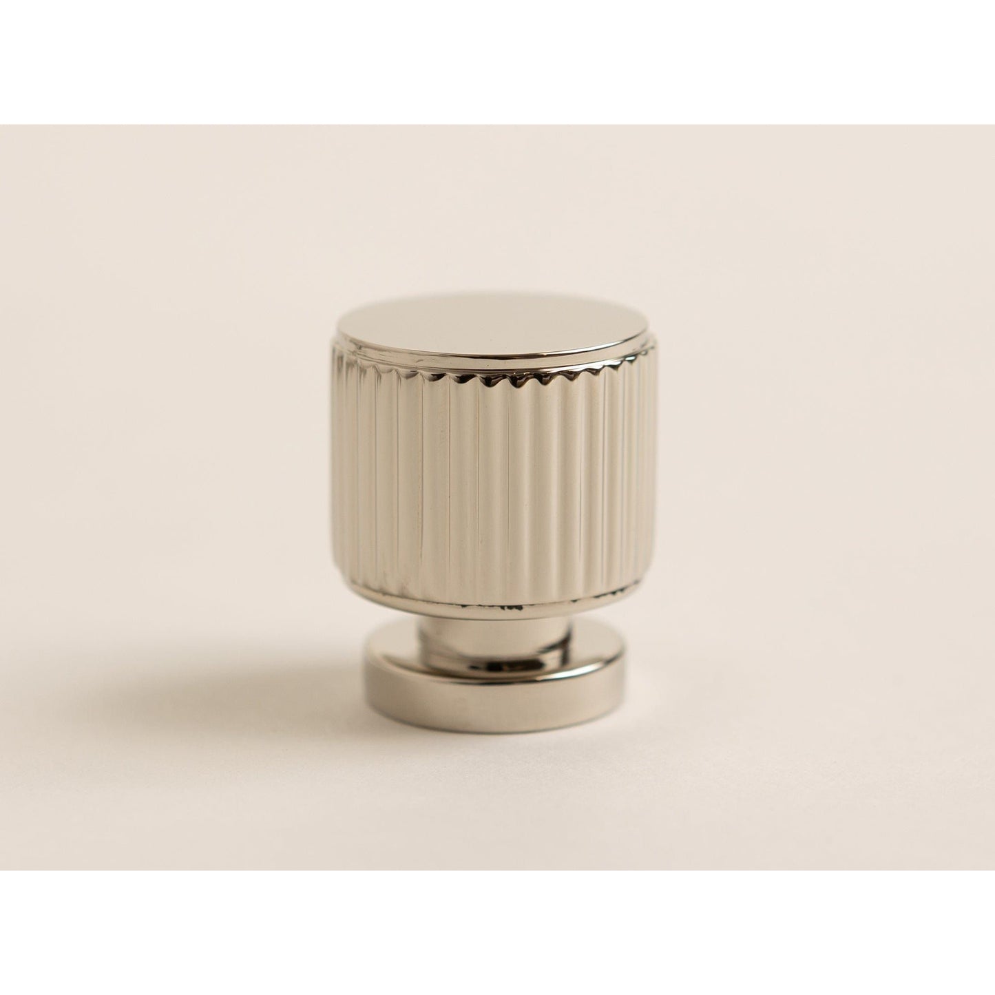 Solid Brass Staright Knurled Kitchen Pull Handles & Knobs - Polished Nickel Finish - Brass bee