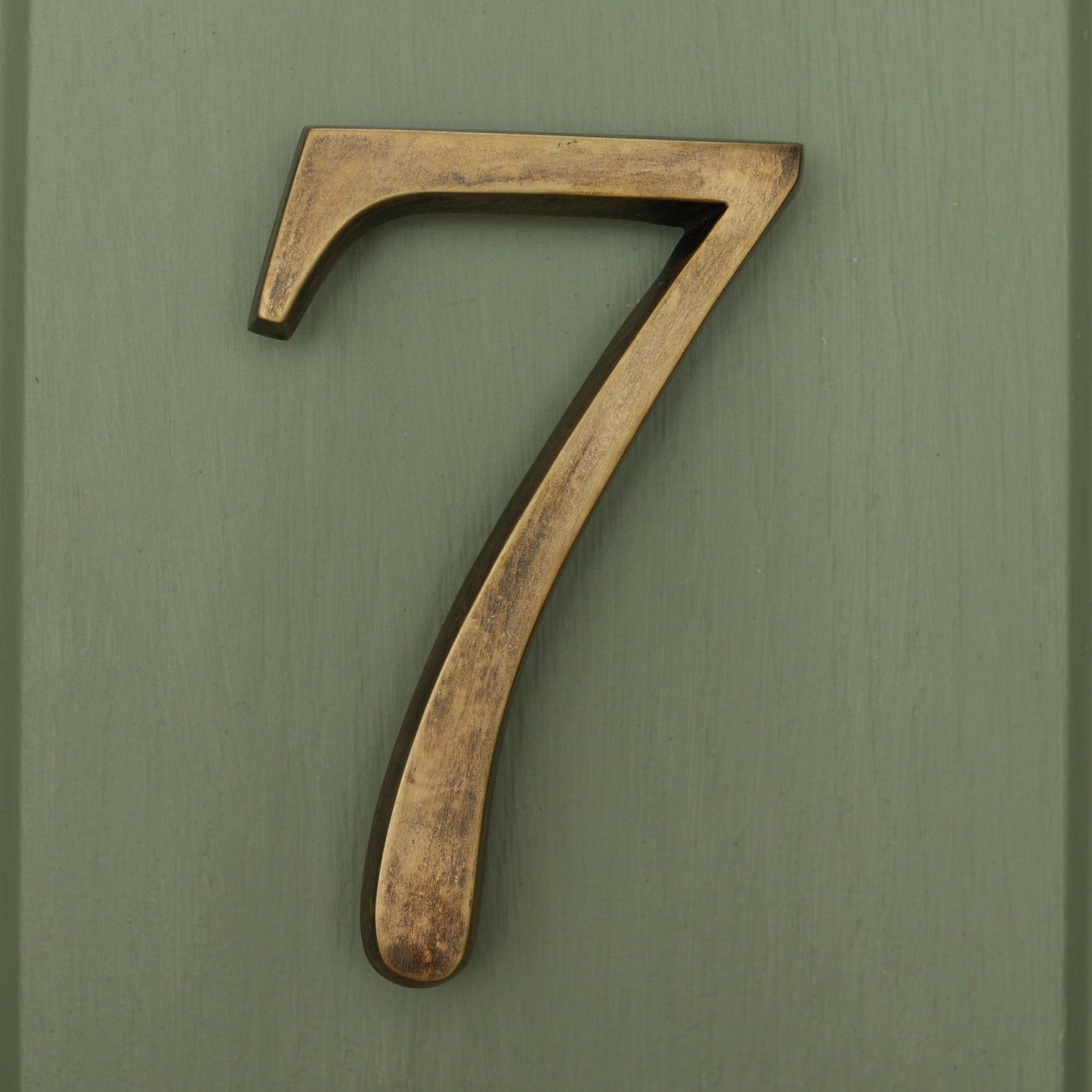 Premium Floating Plain House Numbers in Heritage Finish 0-9