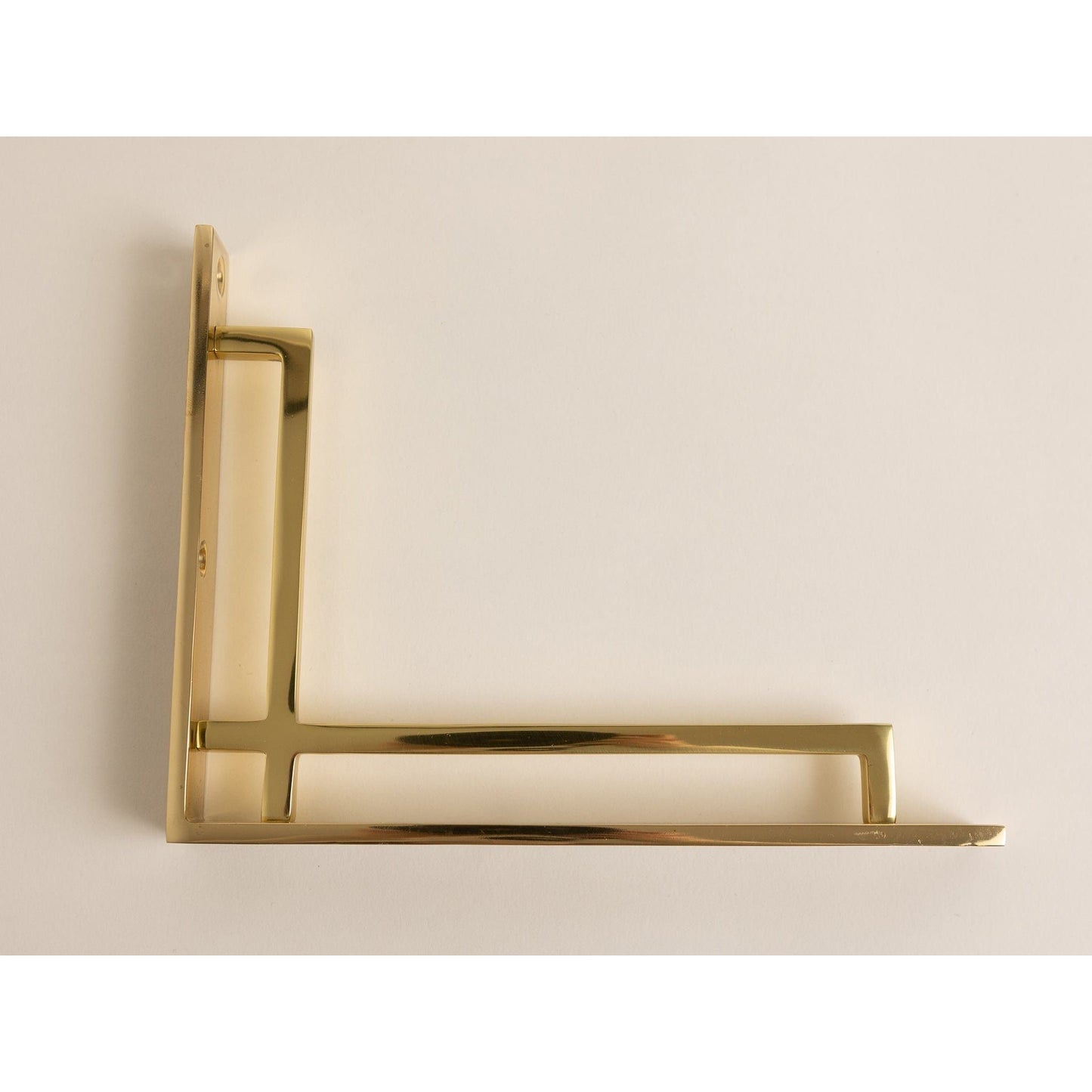 Polished Brass Art Deco Solid Brass Brackets - Brass bee