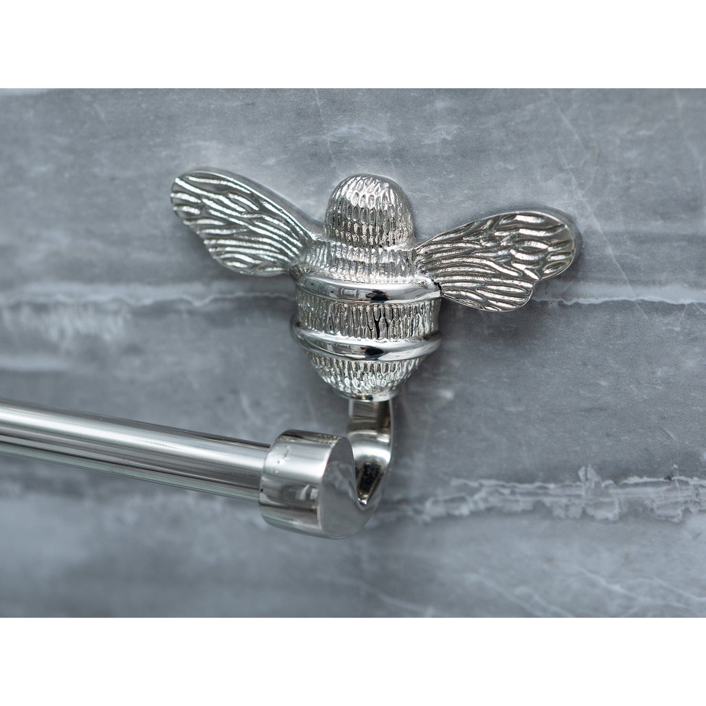 Brass bee Towel Rail with Bee - Brass bee