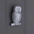 Owl Door Knocker satin chrome