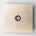 Brass Bee Antique Brass Knurled Switch — Single Dimmer