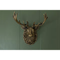 Stag Door Knocker - Heritage Finish - Brass bee