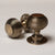 Solid Brass Door Knobs - Beehive Antique Brass (Pair)