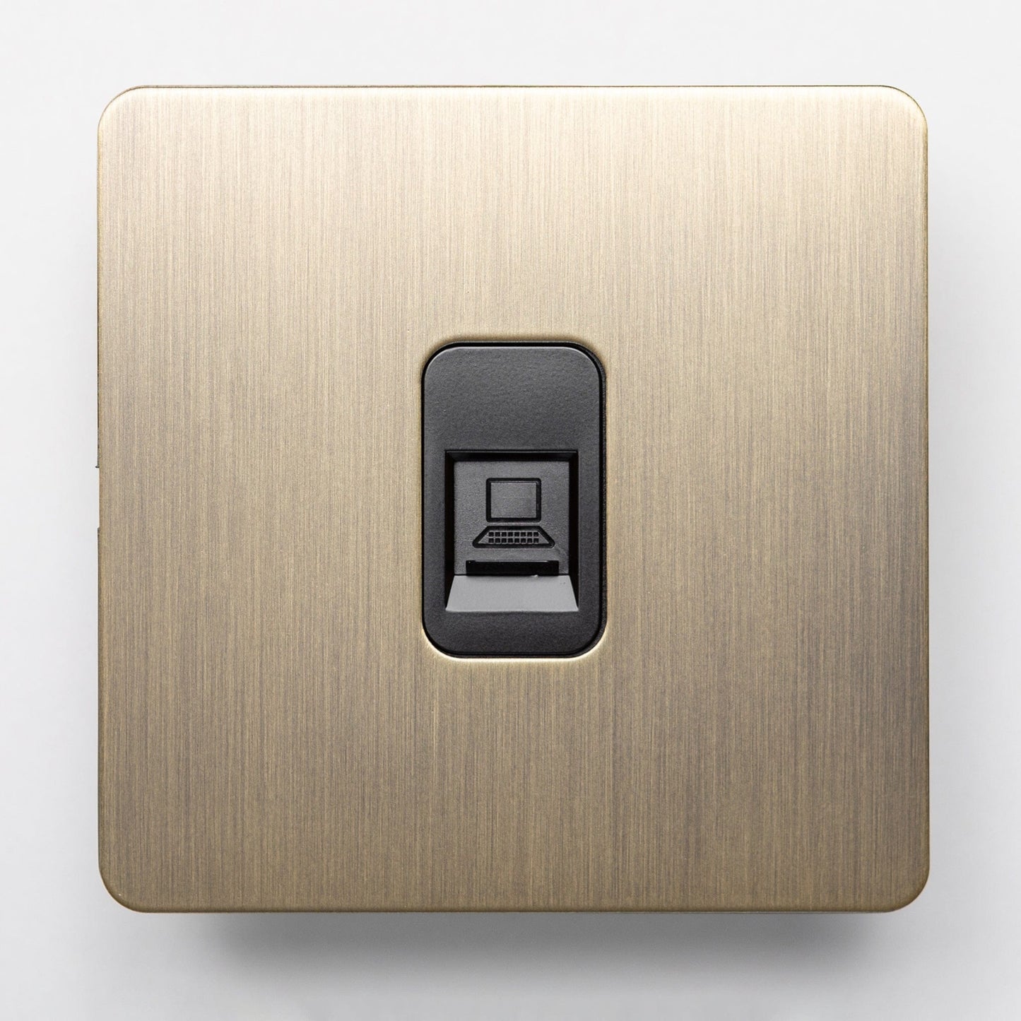 Antique Brass Switches and Sockets - Straight Knurled Design